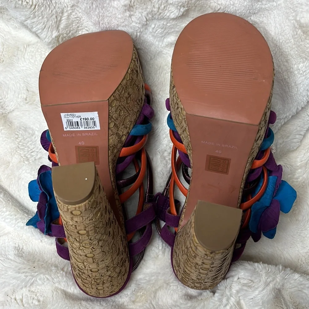KG by Kurt Geiger size 40 London Britton platform high heel block sandals